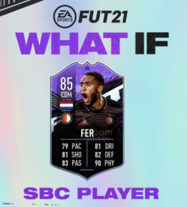 FUT WHAT IF  Leroy Fer SBC