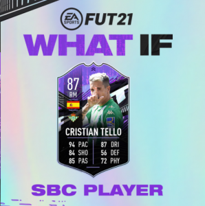 FUT WHAT IF Cristian Tello