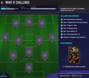 WHAT IF Challenge SBC