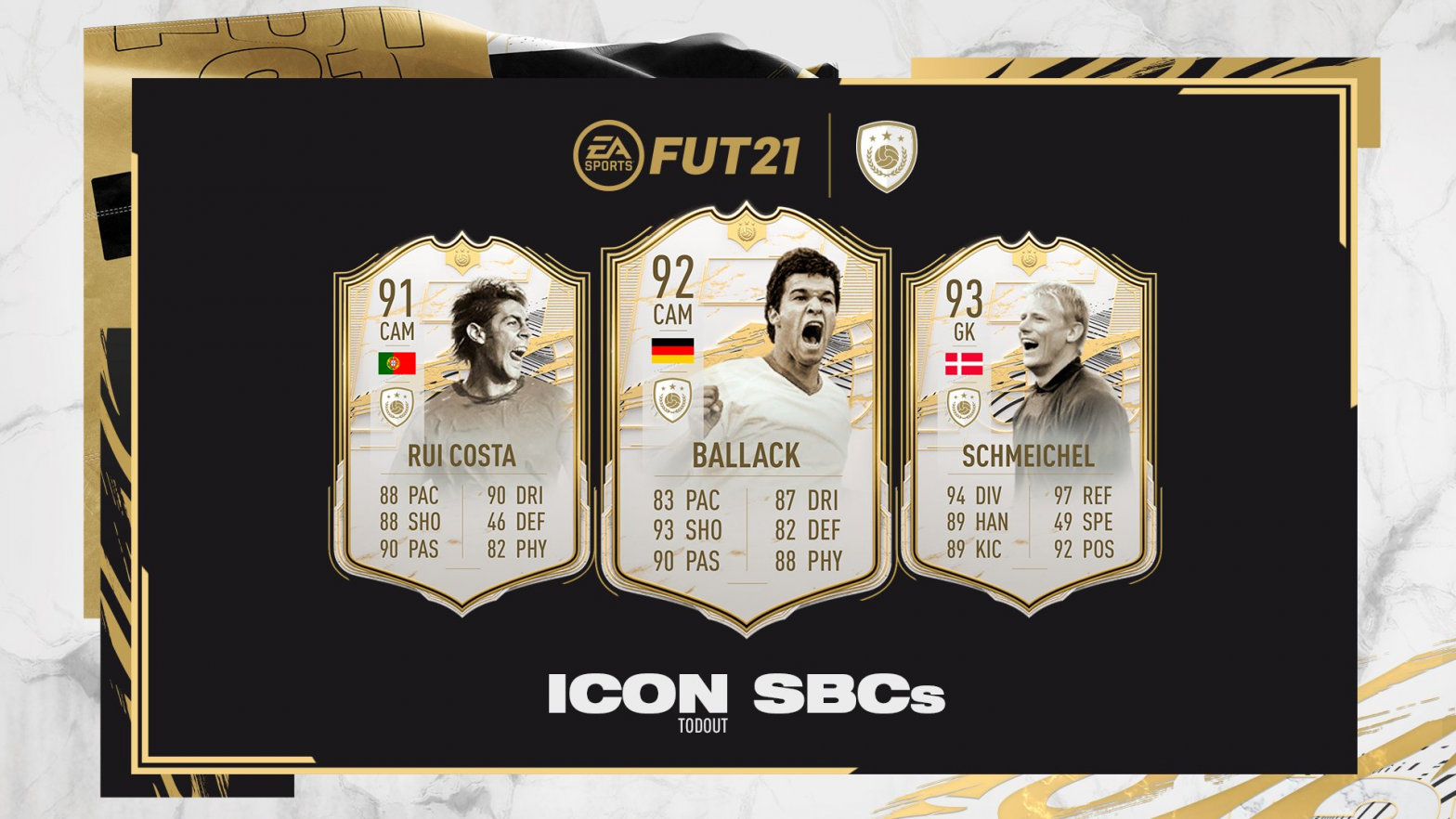 Icon Sbc Ballack Rui Costa Schmeichel Fifa Labo