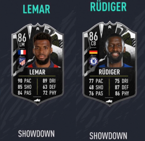 Showdown Lemar Rudiger SBC