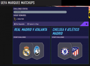 UEFA Marquee Matchups SBC