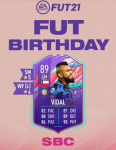 FUT birthday Vidal SBC