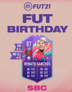 FUT Birthday Renato Sanches SBC