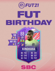 FUT Birthday Kondogbia SBC