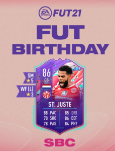 FUT Birthday St. Juste SBC