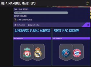 UEFA MARQUEE MATCHUPS