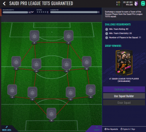 Saudi pro league TOTS Guranteed SBC