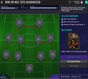 ROW or MLS TOTS Guaranteed SBC