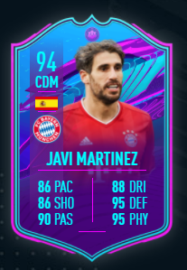 JAVI MARTINEZ End Of Era SBC